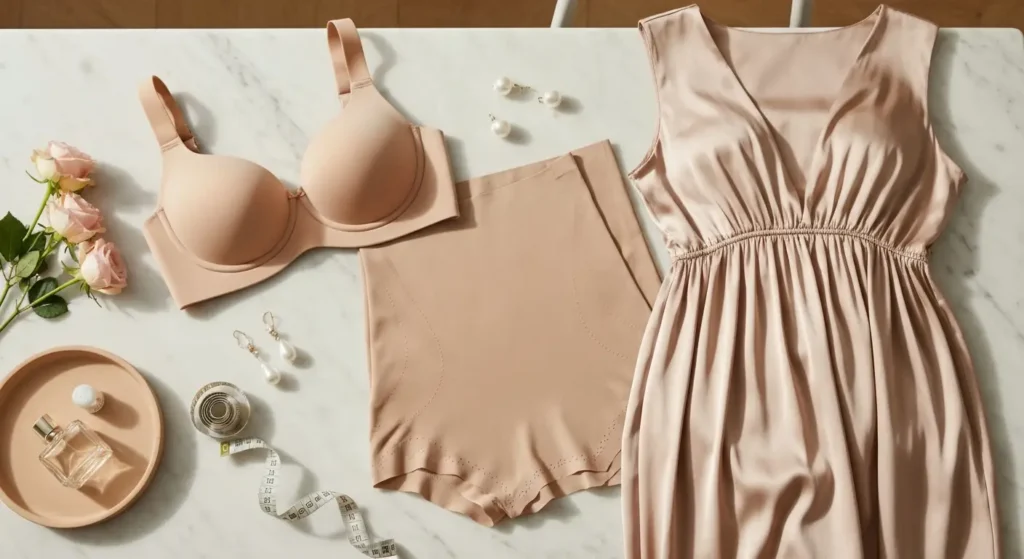 Bielizna pod sukienki plus size - jak dobrać biustonosz, halkę i szorty bez odznaczania