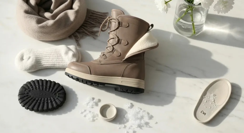 Buty zimowe damskie na śnieg i mróz - jakie materiały, podeszwy i ocieplenie wybrać
