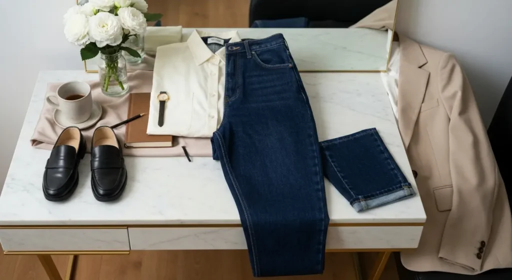 Jeansy damskie do pracy - jakie modele mieszczą się w zasadach smart casual