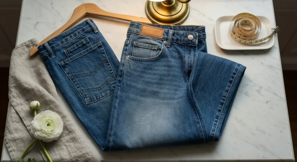 Jeansy damskie z drugiego obiegu - jak rozpoznać trwały denim i dobrać właściwy fason